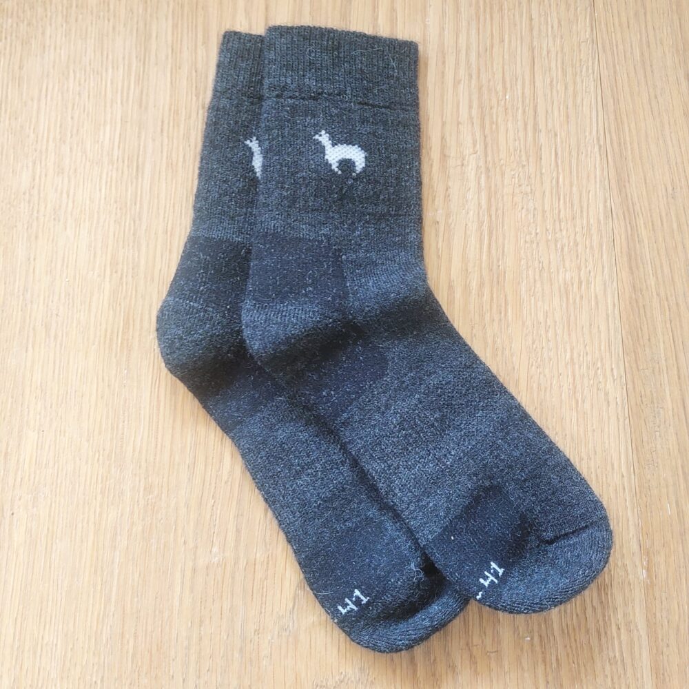 Alpaka Trekking Socken. Der ideale Wandersocke aus Alpakawolle. Alpakahofladen in Schlüßlberg